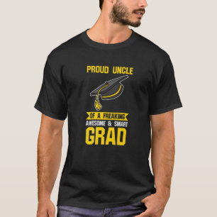 Mannen geperste oom van een Geweldige Afstudeerder T-shirt