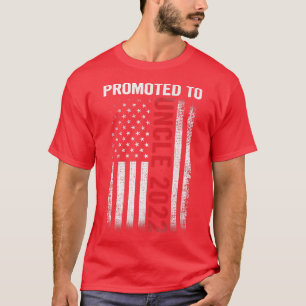 Mannen gepromoot aan Oom 2022-Vaderdag-patriottisc T-shirt