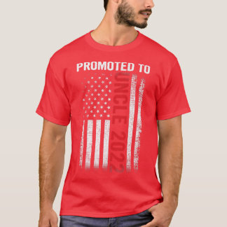 Mannen gepromoot aan Oom 2022-Vaderdag-patriottisc T-shirt