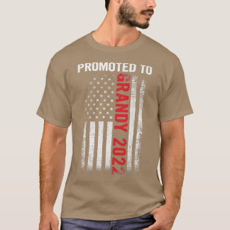 Mannen gepromoot naar Grandy 2022 Vaderdag Patriot T-shirt