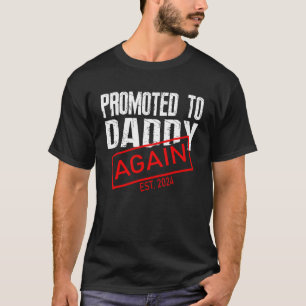 Mannen gepromoveerd naar papa weer 2024 Vader Zwan T-shirt