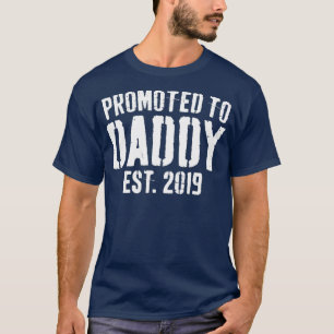 Mannen gepromoveerd naar pappa 2019 Binnenkort pap T-shirt