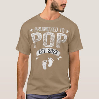 Mannen gepromoveerd naar Pop EST 2023 Funny New Gr T-shirt