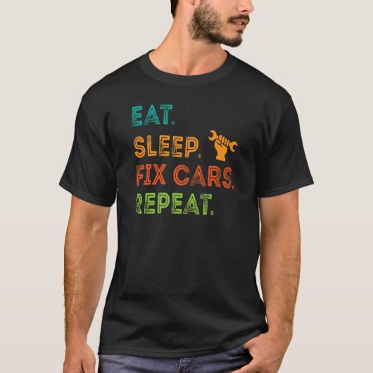 Mannen gereedschap voor mannen Auto garage Automob T-shirt (Voorkant)