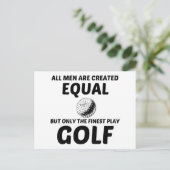 MANNEN GESCHAPEN GELIJK MAAR DE FIJNSTE SPELEN GOL BRIEFKAART (Staand voorkant)