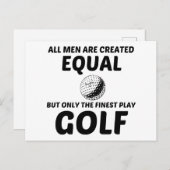 MANNEN GESCHAPEN GELIJK MAAR DE FIJNSTE SPELEN GOL BRIEFKAART (Voorkant / Achterkant)