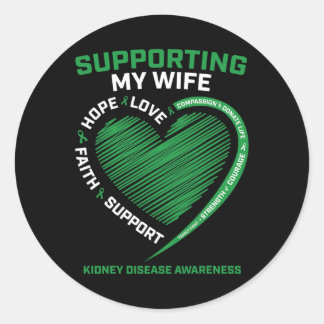 Mannen Geschenken Husbynd Transplantatie Vrouw Nie Ronde Sticker