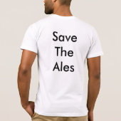 Mannen - geschikt om de gal te redden t-shirt (Achterkant)