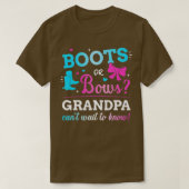 Mannen Geslacht onthult laarzen of bogen grandpa m T-shirt (Design voorkant)