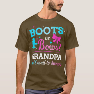 Mannen Geslacht onthult laarzen of bogen grandpa m T-shirt