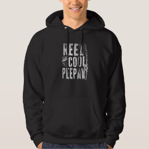 Mannen Gevist Vaderdag papa daddy reel cool pe Hoodie