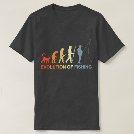 Mannen  Geviste evolutie T-shirt (Design voorkant)