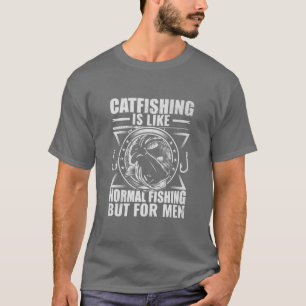 Mannen Geviste uitrusting voor de vangst van manne T-shirt
