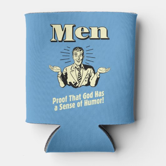 Mannen: gevoel van Humor Blikjeskoeler (Voorkant)