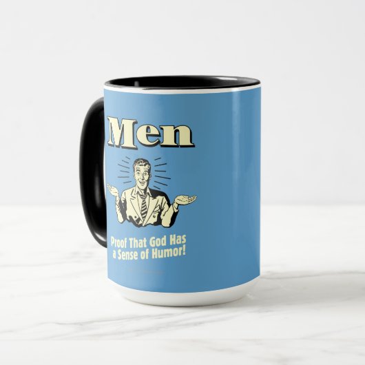 Mannen: gevoel van Humor Mok (Voorkant links)