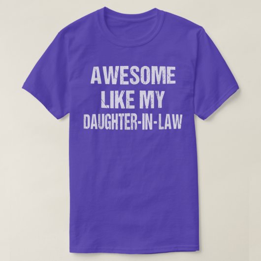 Mannen Geweldige als mijn dochter in de Vaderdag v T-shirt (Design voorkant)