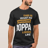 Mannen Geweldige Boppa lijkt op opa Gift T-shirt (Voorkant)