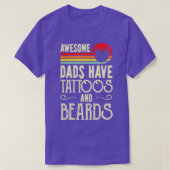 Mannen Geweldige Dads hebben Tattoos en loopvogels T-shirt (Design voorkant)