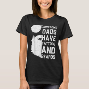 Mannen Geweldige Dads hebben Tattoos en paden - gr T-shirt