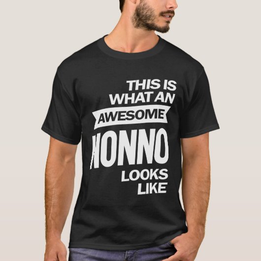 Mannen Geweldige nonno lijkt op opa Gift T-shirt (Voorkant)