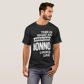 Mannen Geweldige nonno lijkt op opa Gift T-shirt (Voorkant volledig)