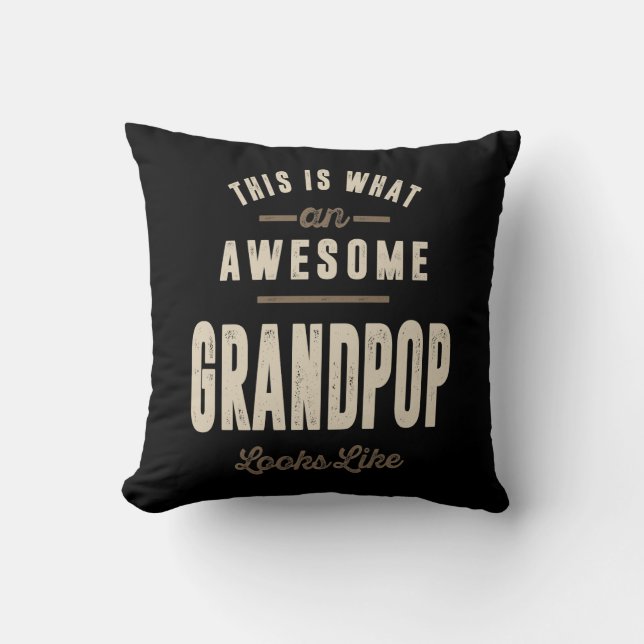 Mannen Geweldige opa opa Gift Kussen (Voorkant)