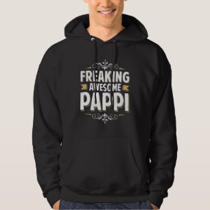 Mannen Geweldige pappi voor pa opa op vet Hoodie