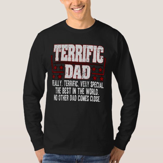 Mannen geweldige vader echt geweldig Vaderdag T-shirt (Voorkant)
