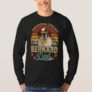 Mannen  Geweldige zoals mijn Bernard papa Dog papa T-shirt