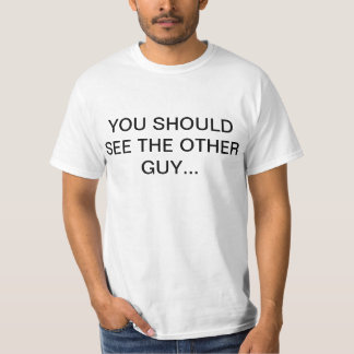 Mannen gewone T-shirt "JE MOET DE ANDERE MAN ZIEN"