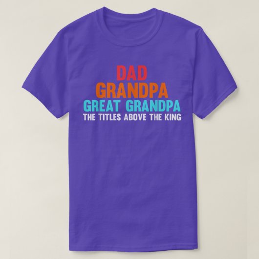 Mannen gewoon een andere coole opa grootvader gra t-shirt (Design voorkant)