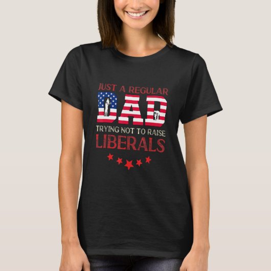 Mannen gewoon een gewone vader die probeert om Lib T-shirt (Voorkant)