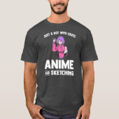 Mannen gewoon een jongen die van animatie houdt en t-shirt (Voorkant)