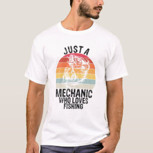 Mannen gewoon een mechanisch die van Vist houdt -  T-shirt
