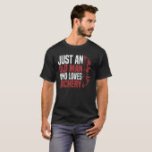 Mannen gewoon een oud Man die van een boogschutter T-shirt (Voorkant volledig)