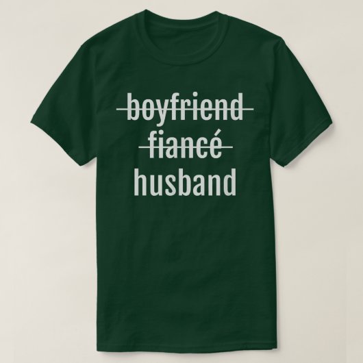 Mannen gewoon getrouwdWedding Celebrate Husband Lo T-shirt (Design voorkant)