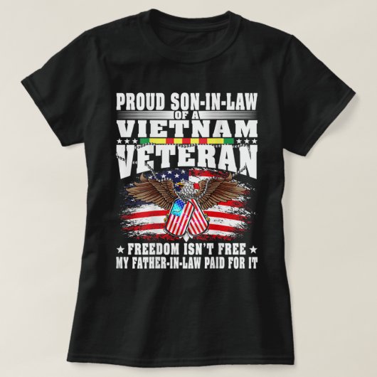Mannen gezagsdrager van een Vietnamese veteraan Mi T-shirt (Design voorkant)