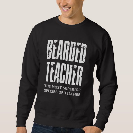 Mannen Gezegde: docent, professor beard Bearde Trui (Voorkant)