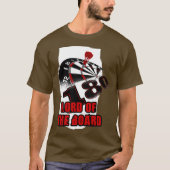 Mannen gezegden met een dartbord voor dart t-shirt (Voorkant)