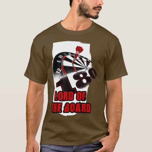 Mannen gezegden met een dartbord voor dart t-shirt (Voorkant)