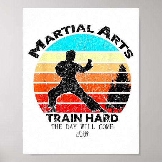 Mannen Gezegden voor het trainen van oude vechtspo Poster (Voorkant)
