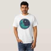 Mannen Gezicht In Maan T-shirt (Voorkant volledig)