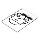 Mannen Gezicht Notitieboek (Linkerzijde)