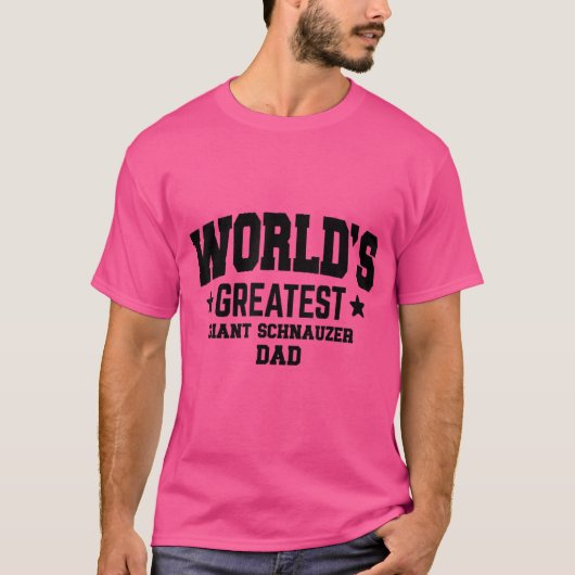 Mannen Giant Schnauzer Dog T-shirt (Voorkant)