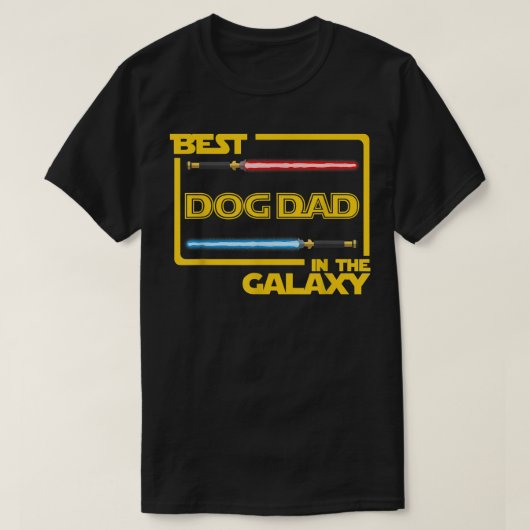 Mannen Gift Best Dog Dad in Galay Funny Dog T-shirt (Design voorkant)