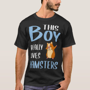 Mannen Gift Hammy Deze jongen houdt echt van Hamst T-shirt