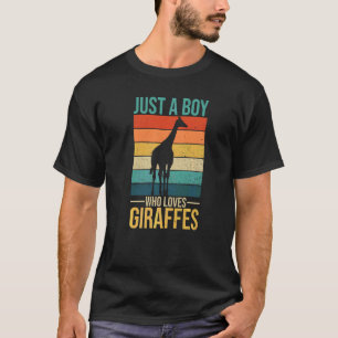 Mannen Giraffe voor een Giraffe jongen T-shirt