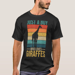 Mannen Giraffe voor een Giraffe jongen T-shirt