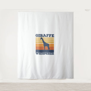 Mannen Giraffe Whisperer Retro African Animal Wandkleed