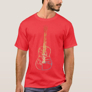 Mannen gitaar Guitarist Design for Guitar Pl T-shirt